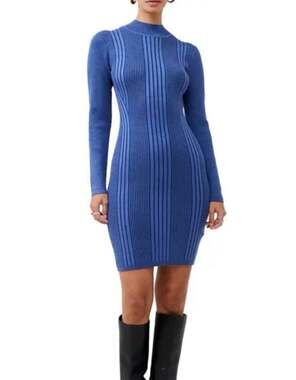 French Connection Mari Ribbed Long Sleeve Sweater Dress